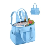 2-in-1 Insulated Dry-Wet Cooler Backpack for Women, Blue
