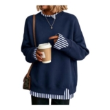 2-in-1 Jumper Shirt Women Winter Plus-Size Lightweight Soft