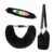 2-in-1 Travel Neck Pillow with Storage Bag (Black)