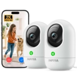 2 pack INFIYA Indoor Pet Camera with APP – Cat, Dog camera, Baby Monitor, K7 (2P) with checkout discount Sold by LIANG CHI TECH / FBA