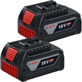 2 x Bosch Professional 18v 4.0Ah Li-ion CoolPack Battery