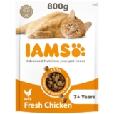 2 x IAMS Senior Dry Cat Food Chicken 800g – Discount at checkout