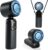 2 x Portable Handheld Turbo Fan with Ice Cooler, 5 Gear Mini Rechargeable Fan with LED Display Sold By BEJOLY Store-UK on Amazon Haul