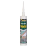 2 x Sika Instant Nails Extra Strong Solvent Free Glue Adhesive Ideal For Internal Grab Adhesive Bonding Applications White 290ml