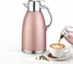 2.3 Litre Thermal Carafe Jugs, Stainless Steel Insulated Coffee Carafe Double Walled Vacuum Insulated Coffee Pot with Press Button Top, Hot Water Jug Thermal Teapot for Coffee Juice Milk Tea