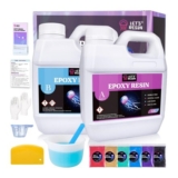 2.4L Crystal Clear Epoxy Resin and Hardener, High Gloss Resin Kit