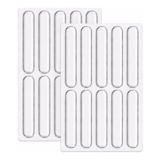 20-Pack Silicone Door Silencer Pads, 63mm, Self-Adhesive