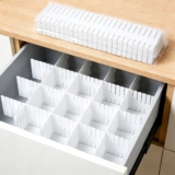 20 Pcs Adjustable Drawer Dividers – Plastic Storage Organizers for Kitchen, Bedroom, Closet – Reusable, Cuttable, Space-Saving