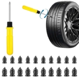 20 pcs Car Tyre Repair Kit, Puncture Repair Kit with Screwdriver