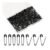200 Pcs 19mm Mini Safety Pins, Rust-Resistant, Black