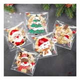 200Pcs Self-Adhesive Christmas Cellophane Bags