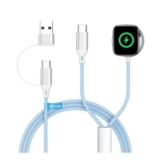 2026 2-in-1 USB-C Charger for iPhone & Apple Watch (Blue)