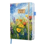 2026-2027 Academic Diary A5 Page-a-Day Planner 13 Months Yellow Flower