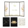 2026 Birthday Signature Guest Book Black/Pink, All Ages