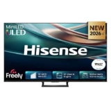 2026 Hisense 75 75Q8STUK Hi-QLED MiniLED, 144Hz 4K UHD Smart TV with Freely, Built-in Subwoofer Claim Further £200 Cashback – Prime Deal
