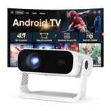 2026 Smart Projector Android 14, 1080P/4K, WiFi 6, BT 5.2