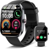 2026 Smart Watch, 1.91 HD Bluetooth 5.4 Calling Smartwatch for Men Women 115 Sport Modes Fitness Activity Trackers, SPO2/Heart Rate/Sleep Monitor, IP68 Waterproof Step Counter for Android iOS