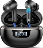 2026 Wireless Earbuds, Bluetooth 5.4 Headphones, Ear buds with 4 ENC Noise Cancelling Mics Deep Bass – Donnerton-Store FBA