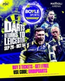 2026 boylesports world grand prix darts tickets – Buy 3 get one free with code (Prices start from £33.48 per ticket)