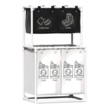 210 L Laundry Hamper with 4 Removable Bags, 2-Floor Collapsible