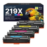 219X/219A Toner Cartridges with Chip for HP BCYM 4-Pack