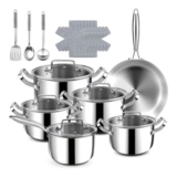 21P Stainless Steel Pots and Pans Set