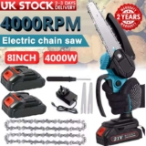 21V Li-ion 8 Electric Saw with 2 Rechargeable Batteries and Charger – w/Code
