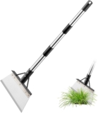 21cm Patio Weed Remover Tool with Long Handle, Narrow Stainless Steel Scraper for Tight Gaps, Block Paving, Garden Paths and Patio Joints