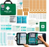 220 Piece Premium First Aid Kit Bag – Includes 2 x Cold (Ice) Packs and Emergency Blanket for Home, Office, Car, Caravan, Workplace, Travel and Sports