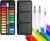24 Colors Watercolour Paint Set,Portable Watercolour Paint Set with 3 Water Brush Pens,Mini Travel Art Kit for Adults & Beginners,Artist Gifts,Art Supplies for Women,Watercolours Painting Set