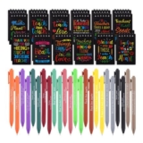 24 Sets Back-to-School Teacher Gifts Inspirational Pens and Notebooks