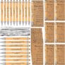 24 Sets Motivational Pens Team Gifts for Colleagues Team Thank You Cards Employee Appreciation Gifts Inspirational Bamboo Pens Thank You Gift for Colleague Teacher Nurse Assistant Office Staff