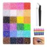 24000pcs Nail Art Rhinestones,24 Colors