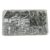 240PCS Wire Rope Thimbles Set, Stainless Steel Wire Rope Cable Thimbles Aluminum Crimping Loop Sleeve Assortment Kit for Wire Rope Cable Thimbles Rigging