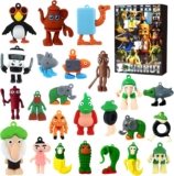 24Pcs Italian Brainrot Figures Set, Tralalero Tralala Figure Toys Italian Brainrot Action Figures Set Funny Collectible Figures Christmas Surprise Gift for Fans Colleagues Friends (B)
