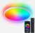 24W Smart Ceiling Light Flush Mount, WiFi Bluetooth RGBCW LED with Remote, 3000K-6500K Dimmable, Ultra Slim, 85-265V for Bedroom Living Room Kitchen