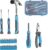 25 Piece General Household Tool Set with Plastic Storage Toolbox, tool box for Home, Garage, Office