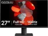 27 inch FHD Monitor 144Hz, VA Panel, 5ms MPRT, HDR10 Computer Screen for Office Gaming, 1080P PC Display, Slim Bezel, sRGB 99%, Tilt Adjustable, VESA 75x75mm, 1xHDMI2.0, 1xDP1.4