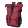 28 L Roll Top Backpack Mens, Large Waterproof Rucksack Womens, School Bag with Laptop Compartment 17 inch, Waterproof Backpack for Travelling Rucksack for University bag Business Sports, Red