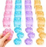28PCS Mini Cube and Cat Paw Squeeze Set for Hand Use