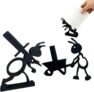 2PCS Ant Toilet Roll Holder,Black Toilet Roll Holder Free Standing,Animal Toilet Paper Stand,3D Printed Cute Black Ant Roll Holder,Funny Toilet Roll Storage,Bathroom Decor Set,Toilet Tissue Holder