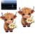 2PCS Highland Cow Print Car Air Vent Clips,Cute Cow Car Air Fresheners Vent Clips,C/a/r Vent Air Freshener,C/ar Air Diffuser,Funny Ca/r Accessories,C/ar Decorations Interior,Ca/r Dashboard Accessories
