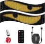 2PCS LED Devil Eyes for Windshield,14.72×3.62 Programmable Flexible LED Matrix Panel, APP & Remote Control DIY Custom Animated, IP65 Waterproof LED Screen for Cars SUV Trucks Sign Cool Accessories