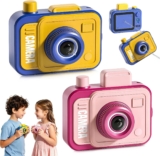 2PCS Prank Water Gun Camera, Waters Gun, Waters Pistol with Dual Switch Reverse & Forward Splash Battle, Prank Water Guns for Parties and Summer Outdoor, Pool Beach Party Toys Gifts for Kids Adults.