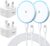 2Pack 15W Wireless Charger and 20W Fast Charger Plug with 6FT USB C Cable LED Magnetic Pad and iPhone Charger with Long USB-C to USB-C Cable for iPhone17 16 15 14 13 12 Pro/Pro Max/Air/Plus,Airpods