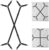2Pcs Bed Sheet Clips for Bedding,Adjustable Crisscross Elastic Sheets Strap Fitted Sheet Corner Holder Fastener Grippers,Mattress Fasteners Grippers,Bedsheet Holder Suspenders Clip