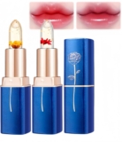 2Pcs Colour Changing Lipstick,Long-Lasting Moisturizing Balm for Cracked Lips,Glossy Temperature Color Change Moisturizer,Clear Hydrating Tinted Lip Balm,Gift for Women,Lip Gloss,Yellow&Red,1g