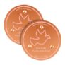2Pcs Copper Bird Bath Disc 0.8mm Thick with 3-Point Support