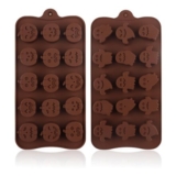 2Pcs Halloween Silicone Chocolate Moulds