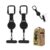 2Pcs Retractable Phone Lanyard with Locking Carabiner